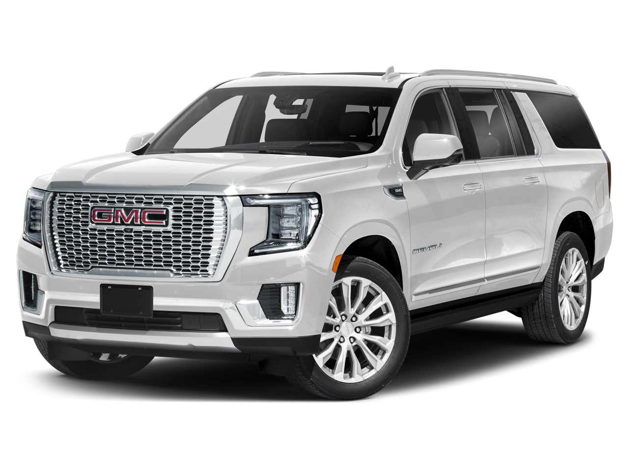 2022 GMC Yukon XL Denali in Onyx Black — front three-quarter view
