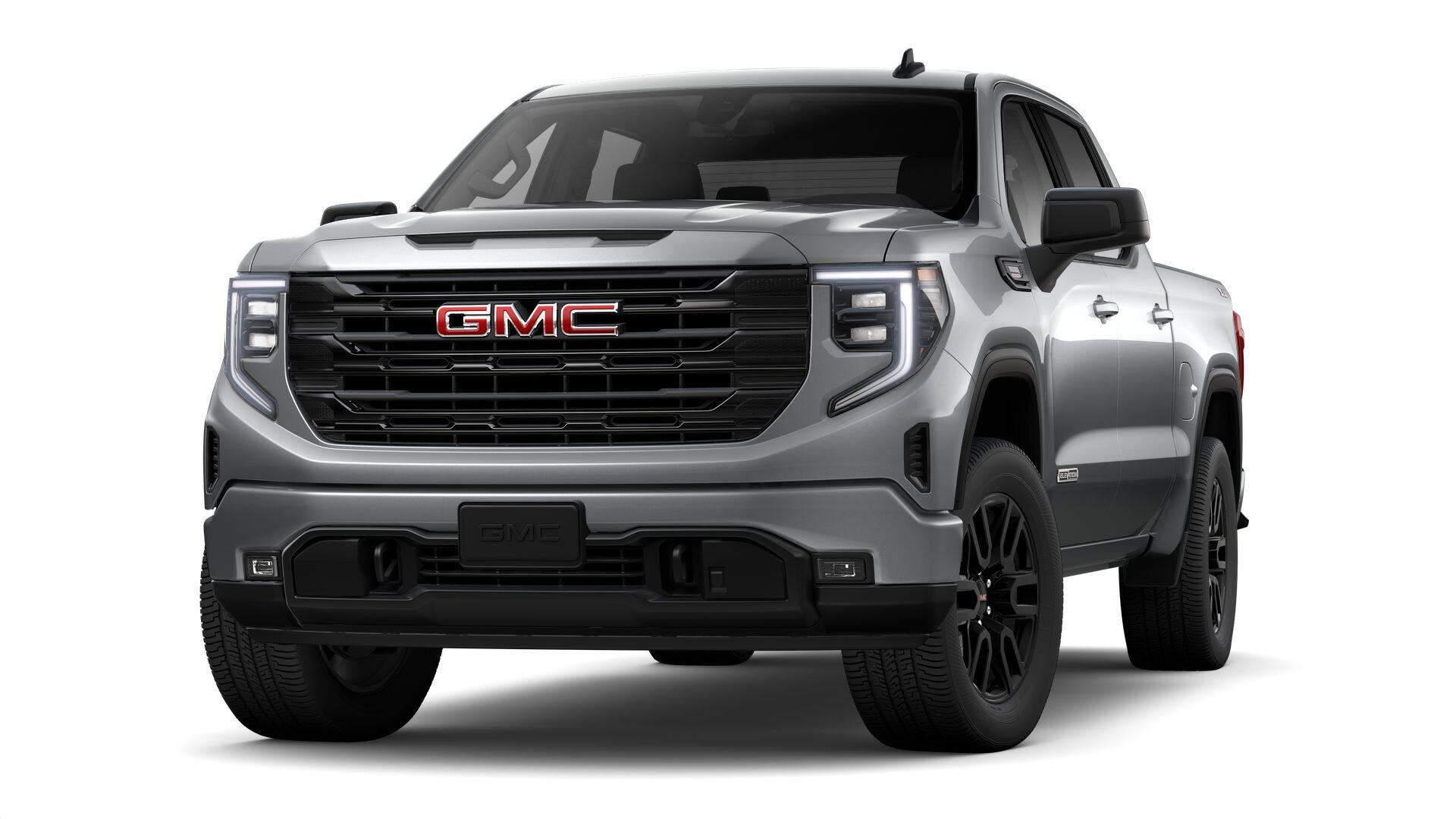 2026 GMC Sierra 1500 Elevation in Sterling Metallic — front three-quarter view